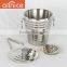 Unique Design Elegance Lines Ice Bucket With Tongs Stainless Steel (Grade 304) Wine Bucket/wine Cooler With Deluxe Mirror Finish