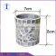 Exquisite Design cylinder shaped Glass Mosaic Candle Jars