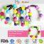 Teether necklaces bracelet Food Grade Teething beads Baby import silicone beads teething necklace