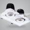 two hand antiglare grill light adjustable led downlight