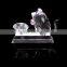 Hot 2016 mouse crystal desk clock