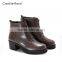 carolie rossi zipper rubber boots half army dms boots