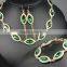 Tassels alloy crystal zircon necklace jewelry set