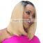 Natural And Beautiful 100% Remy Human Hair Customized Color Virgin Full Lace Wig With Bangs For Black Women