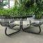 Metal cafe table and chairs steel park table with chairs