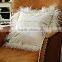Mongolian Long Hair Sheep Lamb Skin Fur Backrest Headrest Cushion For Sofa