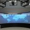 16:9 76" flexible white curved fixed frame projection screen