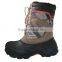 Fashion camo PU upper leather eva and rubber winter man snow boot military boot