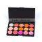 High quality Waterproof 15 color glitte eyeshadow powder palette