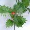 Christmas Decoration H60cm Plastic Red Berries/Silk Leaves Christmas Holly Branch