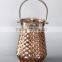 Xmas mecury glass candle hodler with handle