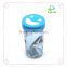2016 new insulated thick bottom borosilicate travel mug with colorful insulated silicon sleeve