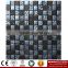 IMARK Wavy Shape Marble Mosaic Tiles Mix Crystal Glass Mosaic Tiles for Wall Decoration and Backsplash Code IXGM8-067