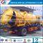 Foton 4000 litres sewage truck waste disposal sewage suction tanker truck, vacuum sewage suction truck wtih hydraulic pump