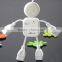 Creative Small humanoid USB extension HUB usb2.0 usb splitter dragging quarters line