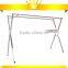 double pole Garment Rack, Mobile double-Pole Clothes Drying Rack, Modern Clothes Rack with X style