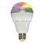 E27 led lamp smart music bluetooth4.0 led bulb with color light speaker