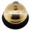 Dinner Table Call Bell in Silver or Gold Cover and Colorful Painted Base