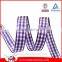 High Quality 100% Polyester Scottish Style Plaid Ribbons For Packing