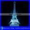 Acrylic Effile Tower Sculpture 3D LED Night Light Creative Stereoscopic 7 Colors Flashing LED Christmas Night Light