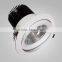 2016 new design 40W round led recessed downlight plastic warm white daylight white for indoor decoration