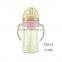 new born baby accessories PPSU baby bottle with handle& straw