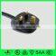 Standard grounding BS 1363 electrical power plug ac power cord cable with IEC C13