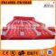 China WINSUN CE UL 10m long 3 racetrack inflatable bungee jumping run for sports competitions