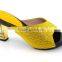 Hot sale bright beautiful color new fashion pattern ladies shoes 7 different colors pattern number DX16-708