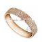 Rose gold plated stainless steel simple round ring fashion women ring wedding jewelry 6210035