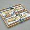 Outsunny Portable Folding Wooden Outdoor Camp Suitcase Picnic Table w/ 4 Seats