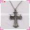 Meaningful pendant necklace antique copper, religious cross necklace