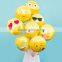 2016 Fashion Whatspp emoji cartoon Inflatable balloon, foil/aluminum cartoon balloon,emoji balloon for party