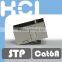 Network Solution RJ45 8P8C Cat6A 180 Degree Shielded STP Straight Keystone Coupler