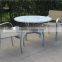 Commercial Mesh Coffee Set Aluminum Outdoor Furniture