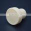 White Synthestic cork for glass bottle