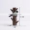 Rustic decorative mini vase resin bird wall clothes hooks
