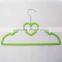 Heart type none slip thick plastic hangers