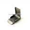With Star Logo 1 inch Garment cloth Metal Stamping Steel Military buckle Nickel Plate with Tip