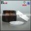 hot products cosmetics high quality 30g glass jar cost price straight round amber glass jar with white lid china suppliers