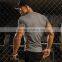 New fitness mens t shirts elastic quick dry gmy wear breathable plain tracksuit t-shirt alli baba com clothing