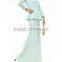 latest clothing designs Evening Abaya Tight Sleeve Lace Blouse Maxi Skirt 2 Pieces Suit Abaya