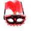 Red and black party ballroom eye mask M5118
