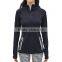 popular women sports fitness wear yoga jacket with reflective zipper