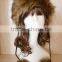 winter Imitation rabbit fur prevent the wind and snow flat-top cap Russia faux fur hat