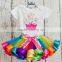 S16723A Cheap Price Kids Children Girls Tutu Skirt Multi Colored Tutu Skirt