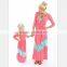 2017 On sale summer fashion outfits mother and daughters dresses matching family clothing sets