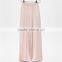 Casual loose wide leg tall sateen pink slacks pink dress pants womens