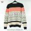 New Custom Design Fancy Color Jacquard Man Pullover Sweater