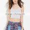2016 China manufacturer OEM design plain dyed cotton summer fashion sleeveless ladies tops images